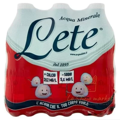 ACQUA LETE EFFERVESCENTE NATURALE 0,5L - Acqua Bibite Alcolici, Acqua Minerale, Acqua Frizzante