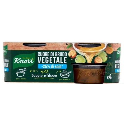 KNORR CUORE DI BRODO -SALE VEGETALE 4X28GR