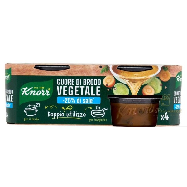 KNORR CUORE DI BRODO -SALE VEGETALE 4X28GR