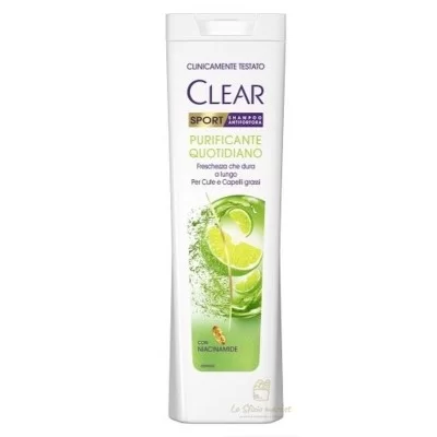 CLEAR SHAMPOO SPORT PURIFICANTE 225ML - Igiene Cura Persona, Igiene Capelli, Shampoo