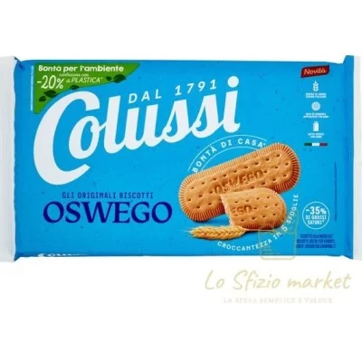 COLUSSI OSWEGO BISCOTTI 500GR - Alimentari, Biscotti e Farciti