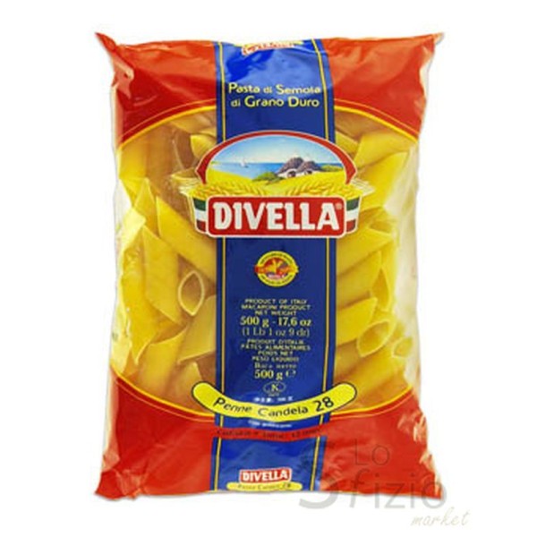 PASTA DIVELLA PENNE CANDELA 28 500GR