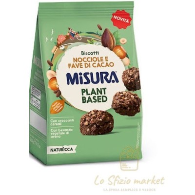 MISURA BISCOTTI PLANT BASED NOCCIOL FAVE CACAO 260
