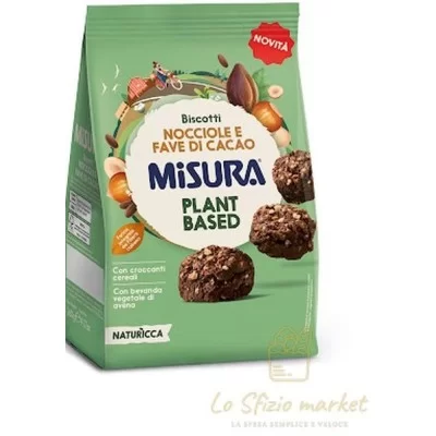 MISURA BISCOTTI PLANT BASED NOCCIOL FAVE CACAO 260 - Alimentari, Biscotti e Farciti