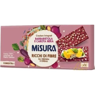 MISURA CRACKERS INTEGRALI C/BARBABIETOLA 355GR