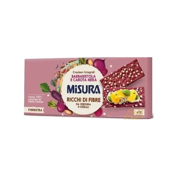 MISURA CRACKERS INTEGRALI C/BARBABIETOLA 355GR