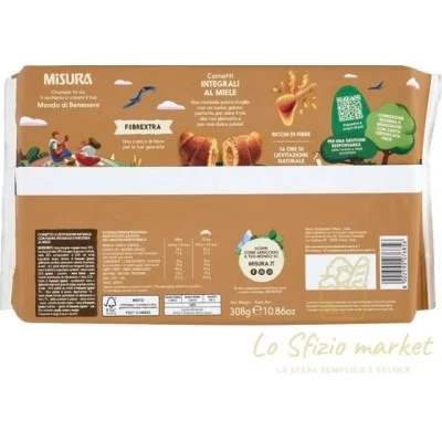 MISURA Extra Whole Wheat Croissants with Honey 6pcs 308g