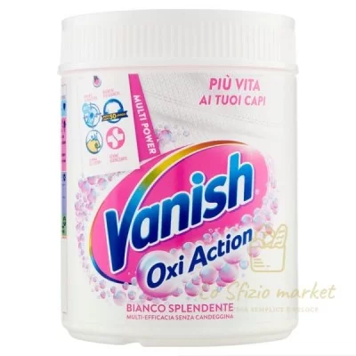 VANISH OXI ACTION WHITE POLVERE 500GR - Detergenza, Detersivi Bucato