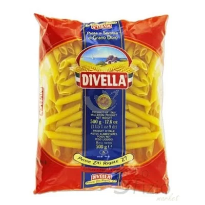 DIVELLA SEMOLINA PASTA PENNE ZITI RIGATE N.27 500G