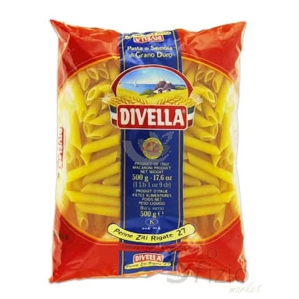 DIVELLA SEMOLINA PASTA PENNE ZITI RIGATE N.27 500G