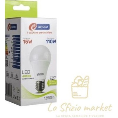 EQUICKLY LAMPADINA LED GOCCIA 15W E27 4000K