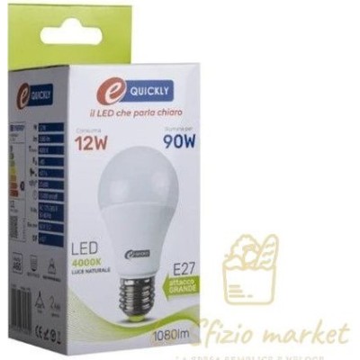 EQUICKLY LAMPADINA LED GOCCIA 12W E27 4000K