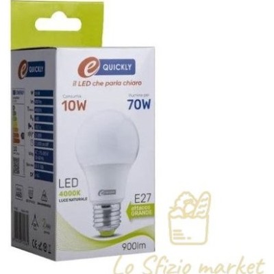 EQUICKLY LAMPADINA LED GOCCIA 10W E27 4000K