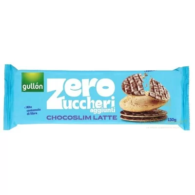 GULLON ZERO ZUCC. CHOCOSLIM LATTE 150GR - Alimentari, Biscotti e Farciti