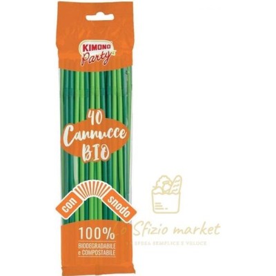 KIMONO CANNUCCE BIODEGR CON SNODO 40PZ