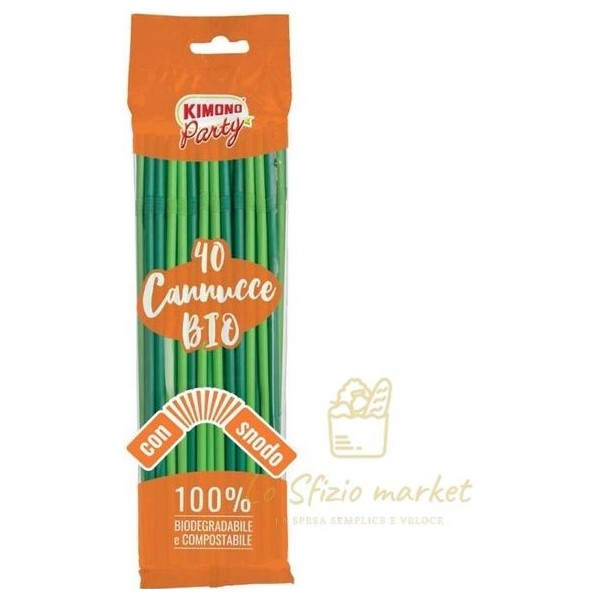KIMONO CANNUCCE BIODEGR CON SNODO 40PZ