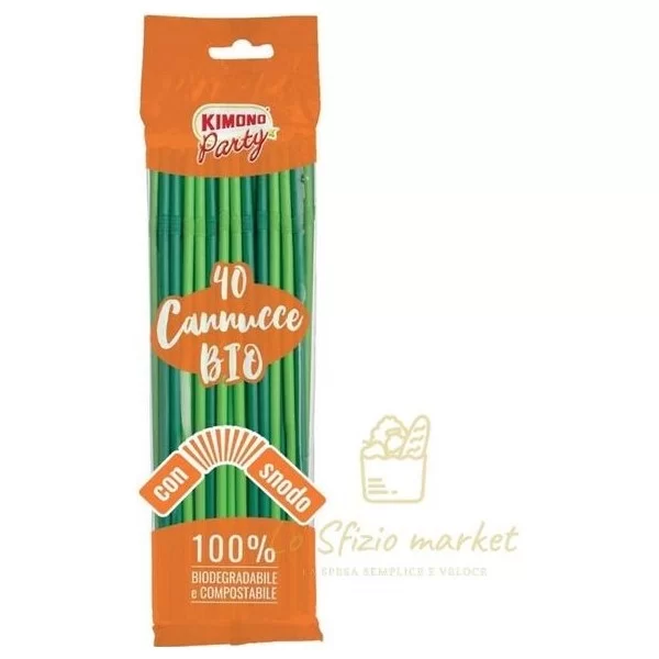 KIMONO CANNUCCE BIODEGR CON SNODO 40PZ