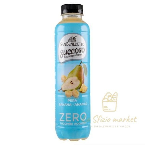 SAN BENEDETTO SUCCOSO ZERO PERA BANAN ANAN 400ML
