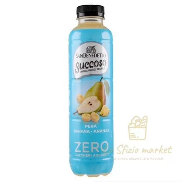SAN BENEDETTO SUCCOSO ZERO PERA BANAN ANAN 400ML