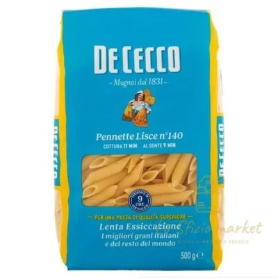 DE CECCO PASTA PENNETTE LISCE N°140 500GR - Alimentari, Pasta, Semola