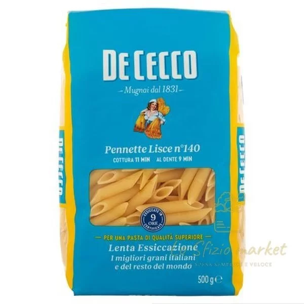 De Cecco Pennette Lisce No. 140 Pasta 500g