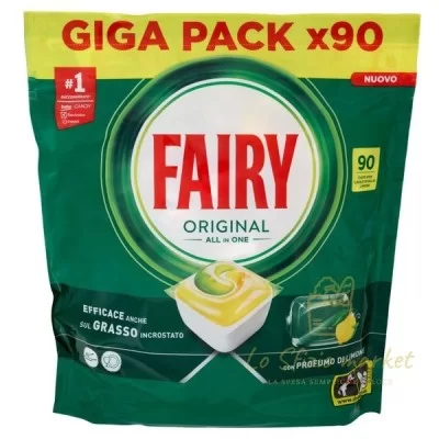 FAIRY ORIGIN LEMON X90CAPS - Detergenza, Detersivi Stoviglie, Lavastoviglie
