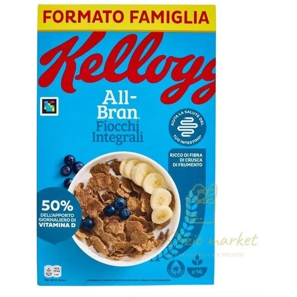KELLOGG'S ALL BRAN WHOLE GRAIN FLAKES 500G