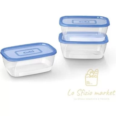 CUKI CONTENITORI ERMETICI RETTANGOLARI 3PZ - Casa, Casalinghi, Accessori Cucina
