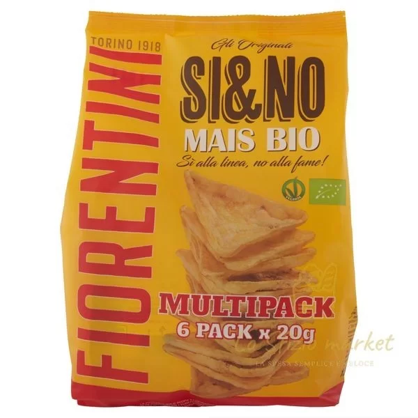 Fiorentini Si&No Organic Corn Snacks Multipack 6x20g