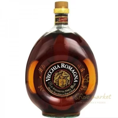 VECCHIA ROMAGNA ETICHETTA NERA 1LT - Acqua Bibite Alcolici, Superalcolici, Brandy e Cognac, HO.RE.CA