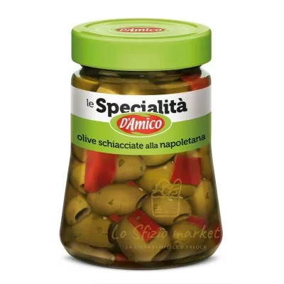 D'AMICO SPEC OLIVE SCHIACCHIATE NAPOLETANE 280GR - Home, Alimentari, Verdure Conservate, Prodotti Tipici Locali