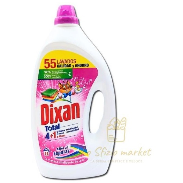 DIXAN DETERSIVO LIQUIDO COLOR 55LAV 2,475LT