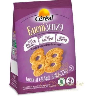 CEREAL BUONI SENZA GRANO SARACENO 200GR - Home, Alimentari, Prodotti Salutari, Senza Glutine, Biscotti e Farciti, Bio