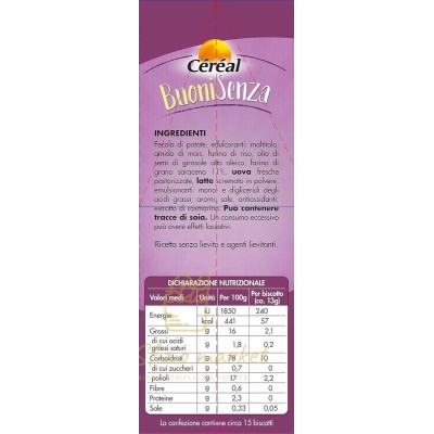 CEREAL BUONI SENZA GRANO SARACENO 200GR