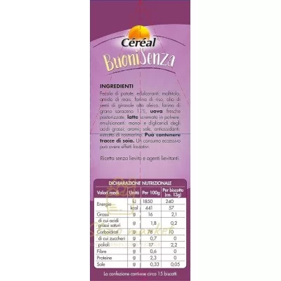 CEREAL BUONI SENZA GRANO SARACENO 200GR