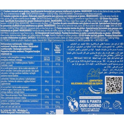 SCHAR GLUTEN FREE FETTE CROCCANTI GR.150