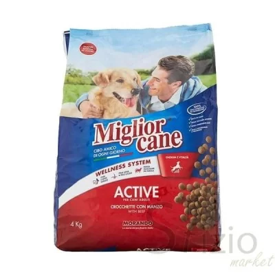 MIGLIOR CANE CROCCHETTE ACTIVE 4KG - Home, Amici Animali, Cani, Cibo Secco