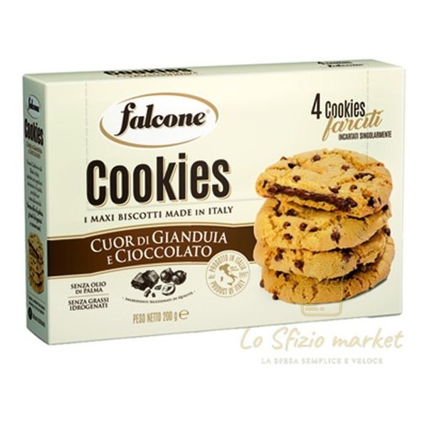 FALCONE COOKIES RIPIENI A GIANDUIA 4x50GR