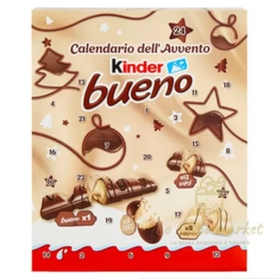 FERRERO CALENDARIO AVVENTO KINDER BUENO 181GR - Home, Alimentari, Natale, Cioccolata e Snack dolci, Confezioni Regalo