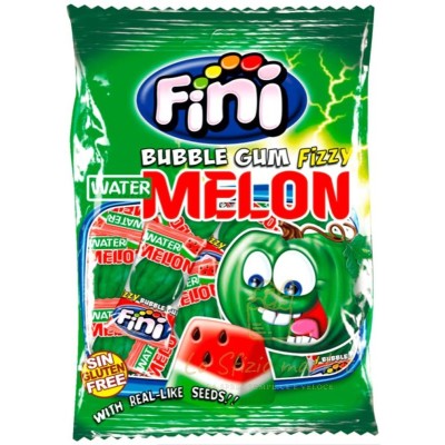 FINI BUBBLE GUM CHICLE WATER MELON ANGURIA 80GR