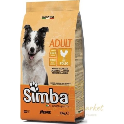 MONGE SIMBA CANE CROCCANTINI POLLO 10KG