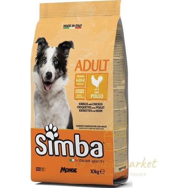 MONGE SIMBA CANE CROCCANTINI POLLO 10KG