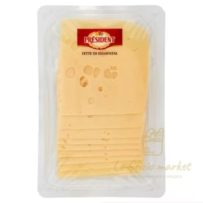 PRESIDENT FETTE DI EMMENTAL 140GR - Freschi, Gastronomia, Formaggi, A Fette e Fusi