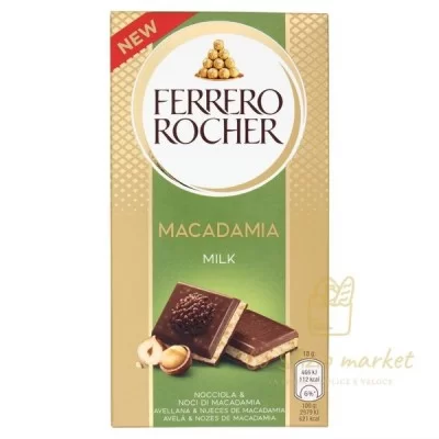 FERRERO ROCHER TAVOLETTA MACADAMIA GR.90 - Home, Alimentari, Cioccolata e Snack dolci