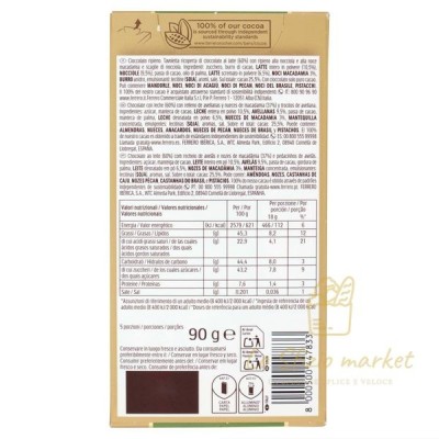 FERRERO ROCHER TAVOLETTA MACADAMIA GR.90