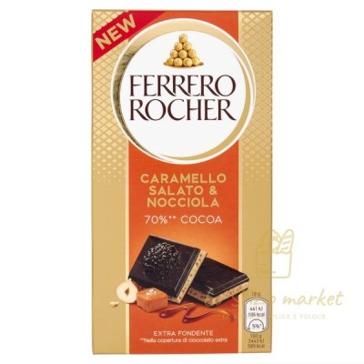 FERRERO ROCHER TAVOLETTA CIOC CARAMELLO SAL 90GR