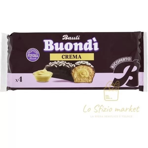 Bauli Buondì Cream Filled and Coated 184g