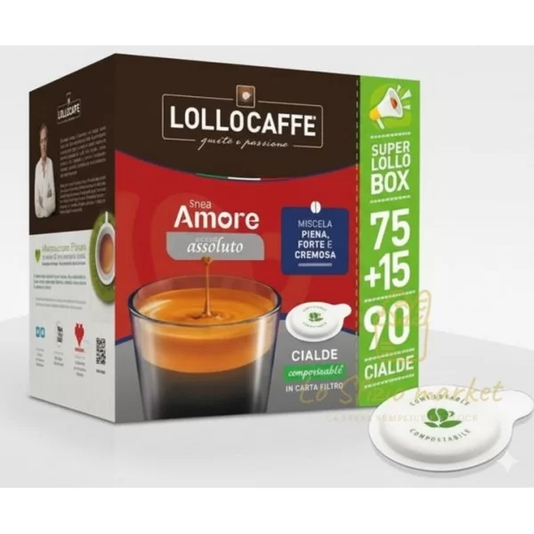LOLLOCAFFE AMORE ASSOLUTO COFFEE PODS 90PCS