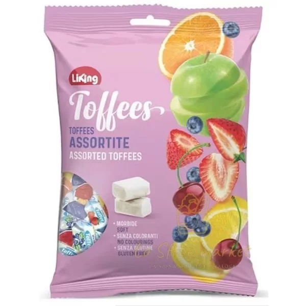 LIKING FRUIT TOFFEE CANDIES 150G