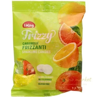 LIKING CARAMELLE FRIZZY ARANCIA LIMONE 150GR - Alimentari, Caramelle Gomme da Masticare